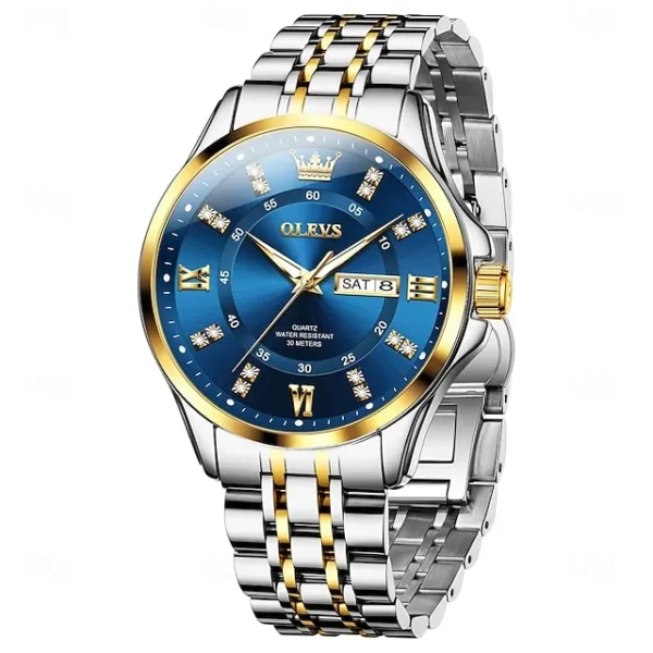 Olevs 3620 CH For Men - Golden Blue